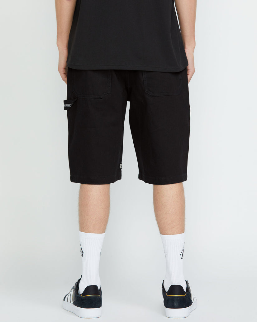 Sawhorse Jeans Short - Black