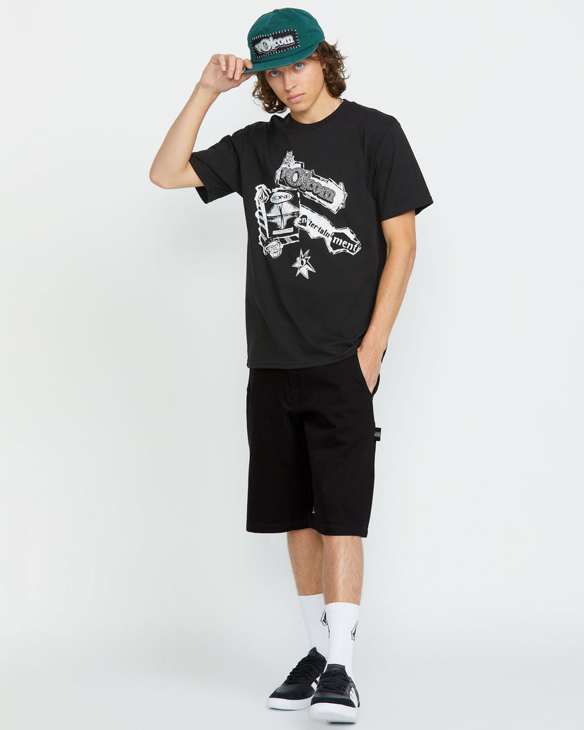 Sawhorse Jeans Short - Black
