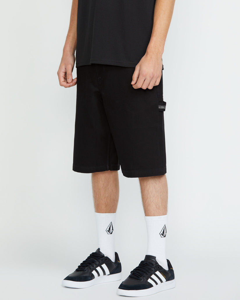 Sawhorse Jeans Short - Black