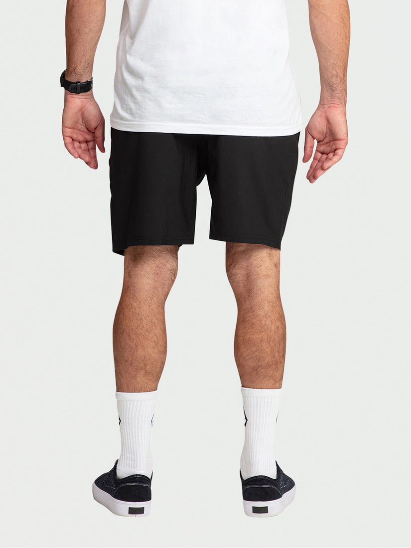 Au Cross Shred Elastic Waist 18" Short - Black