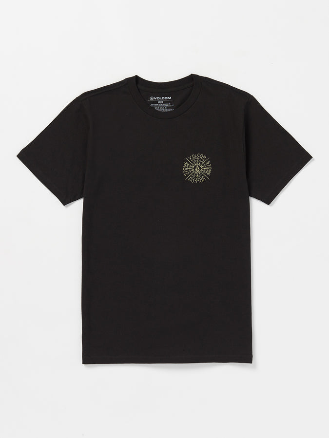 Spiraling Short Sleeve Tee - Black