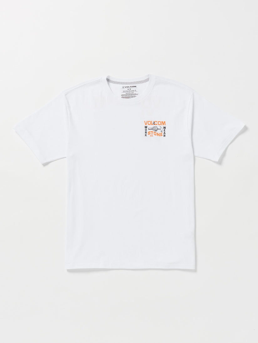 Volcom Workwear Nailed Short Sleeve T-Shirt - White