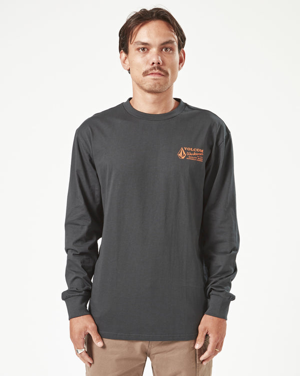 Mens Volcom Workwear Long Sleeve T-Shirt