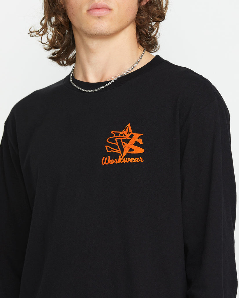 Excavator Long Sleeve Tee - Black