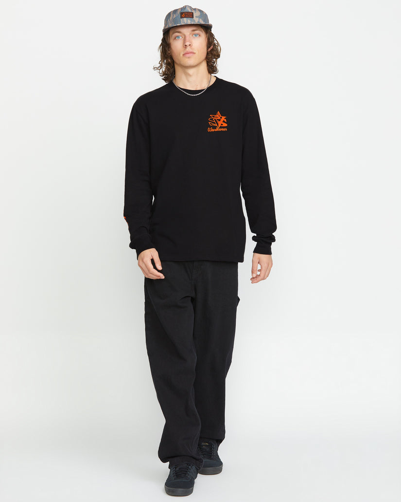 Excavator Long Sleeve Tee - Black