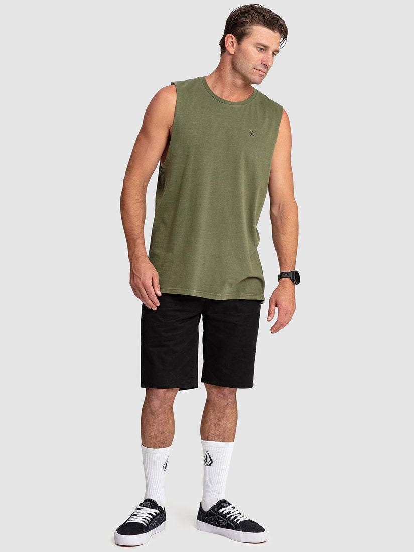 Aus Wash Muscle Tank - Army Combo