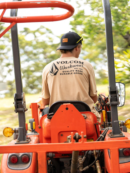 Volcom Workwear Short Sleeve Tee - Gravel