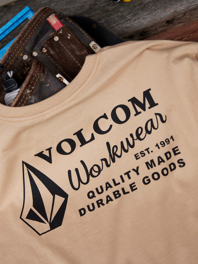 Volcom Workwear Short Sleeve Tee - Gravel
