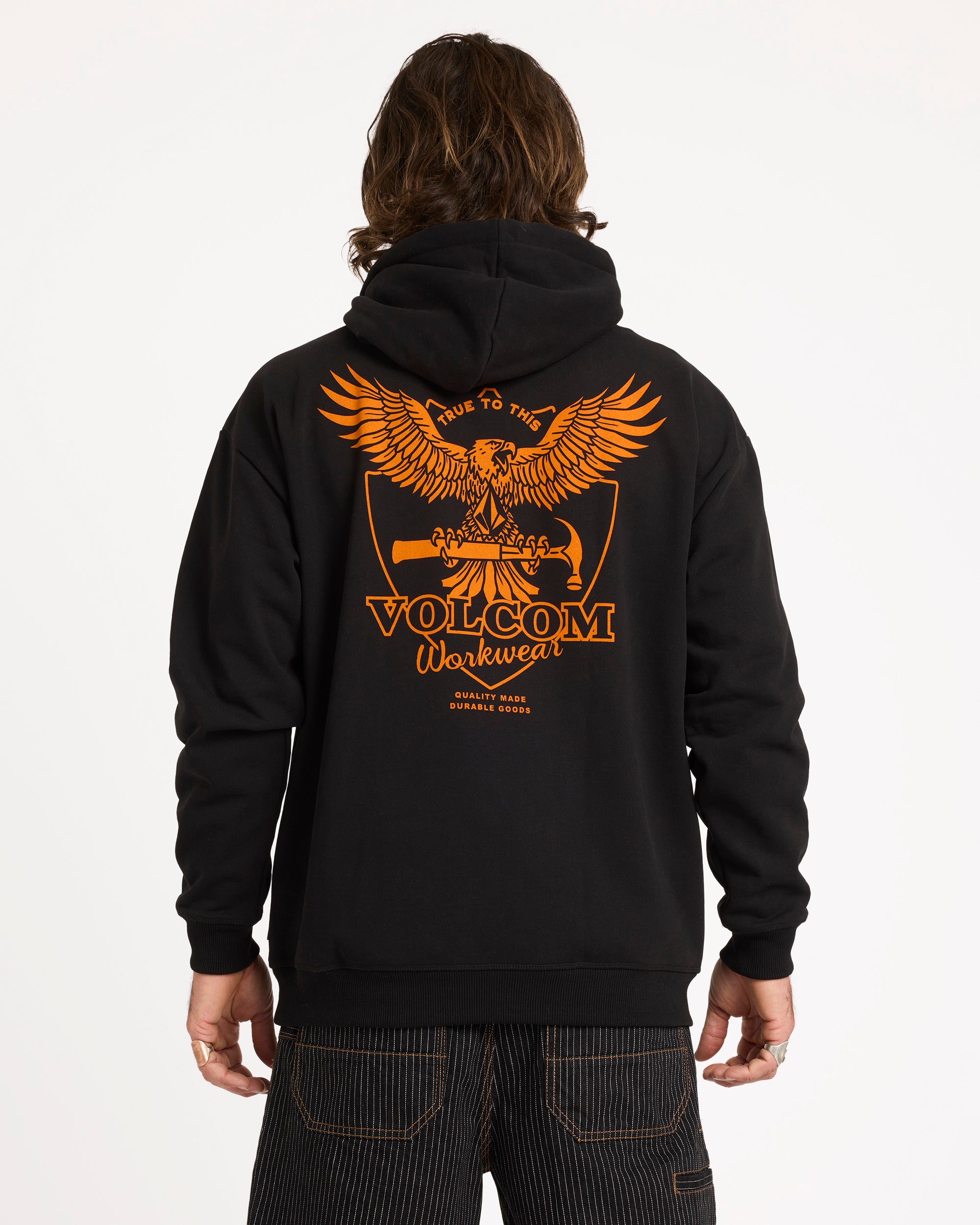 Mens Workwear Hammered Pullover Hoodie