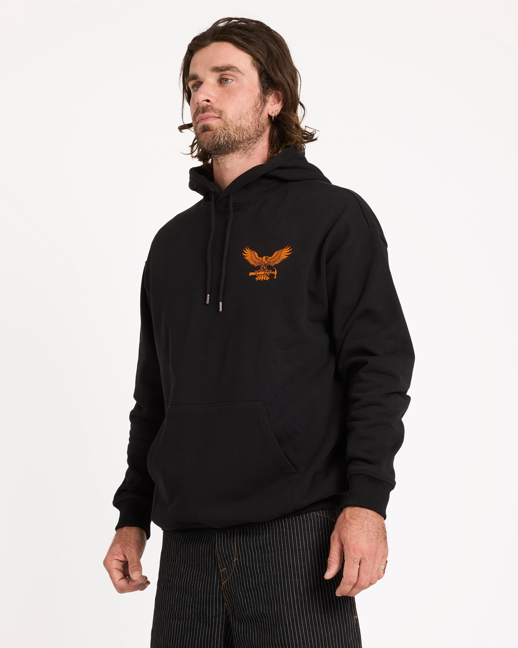 Mens Workwear Hammered Pullover Hoodie
