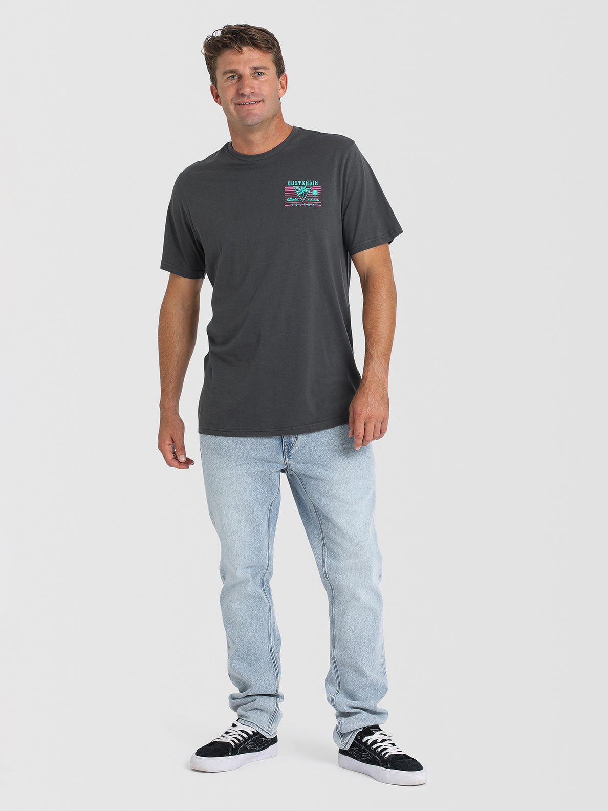 Retrostonez Short Sleeve T-Shirt - Asphalt Black
