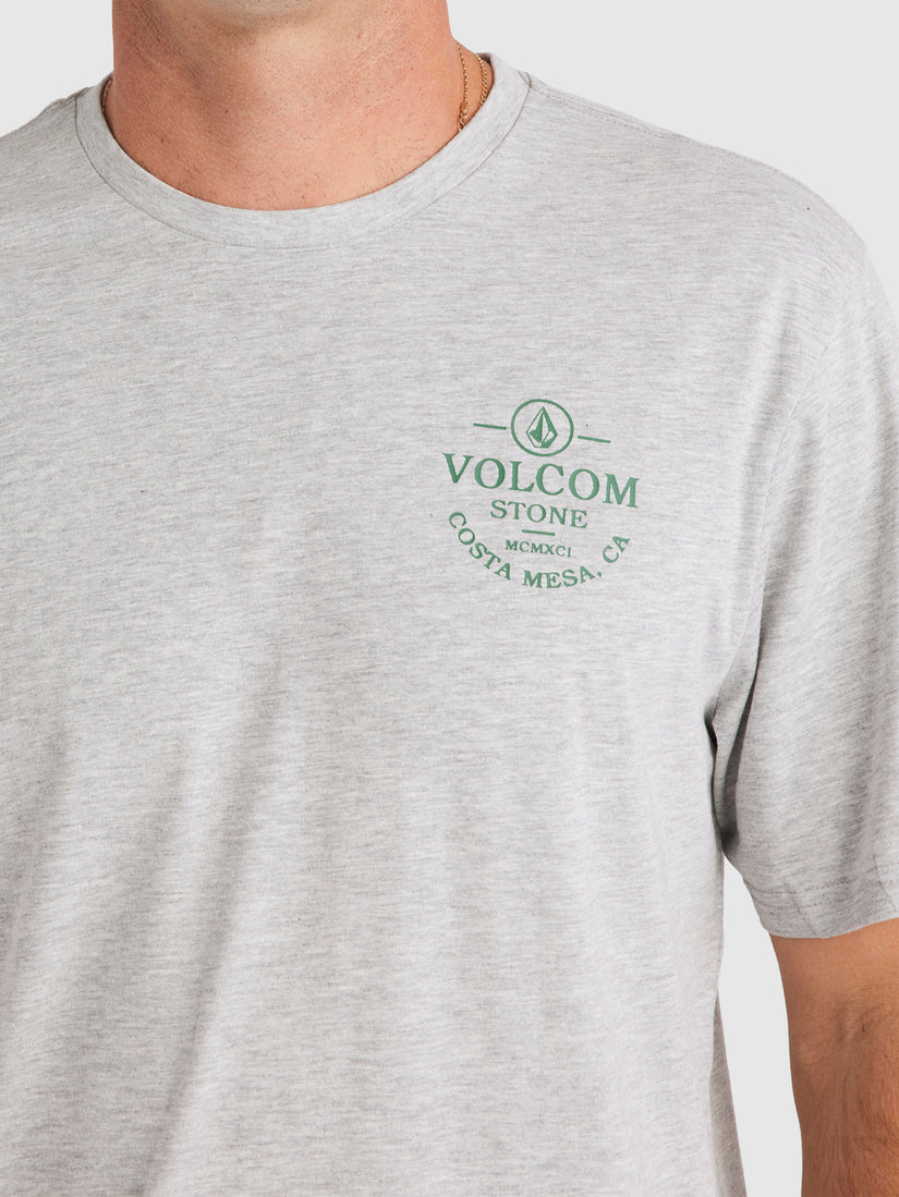 Aus Anchored Stone Short Sleeve Tee - Heather Grey