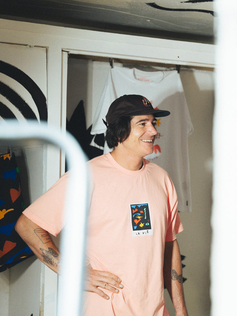 Featured Artist Arthur Longo 3 Lse Short Sleeve T-Shirt - Salmon