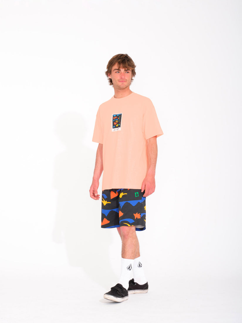 Featured Artist Arthur Longo 3 Lse Short Sleeve T-Shirt - Salmon