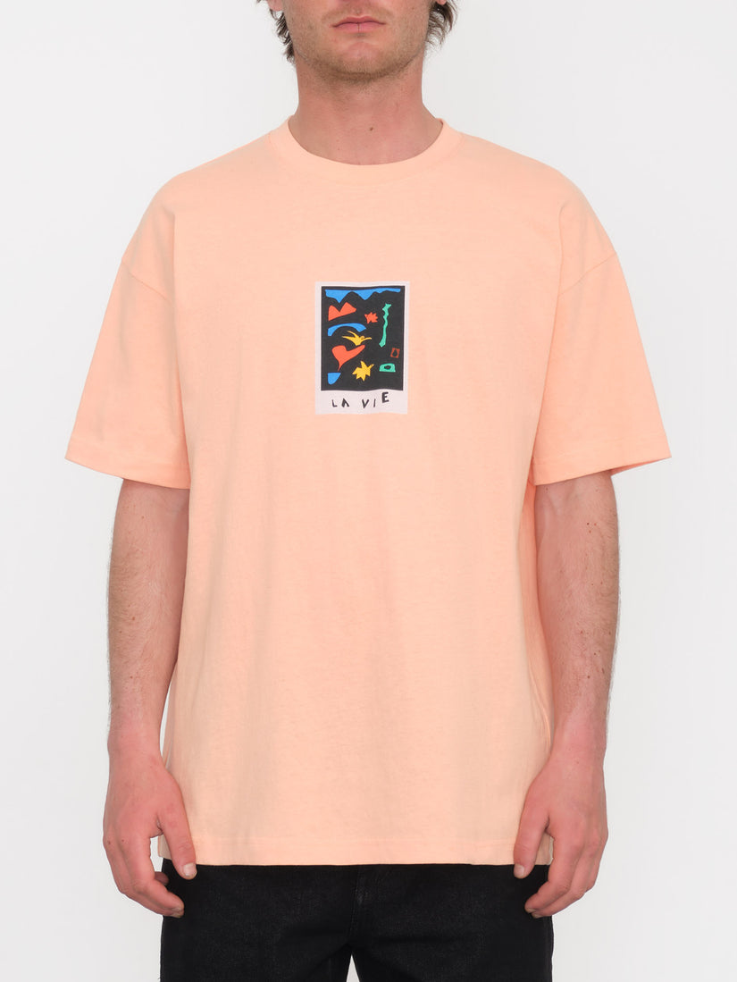 Featured Artist Arthur Longo 3 Lse Short Sleeve T-Shirt - Salmon
