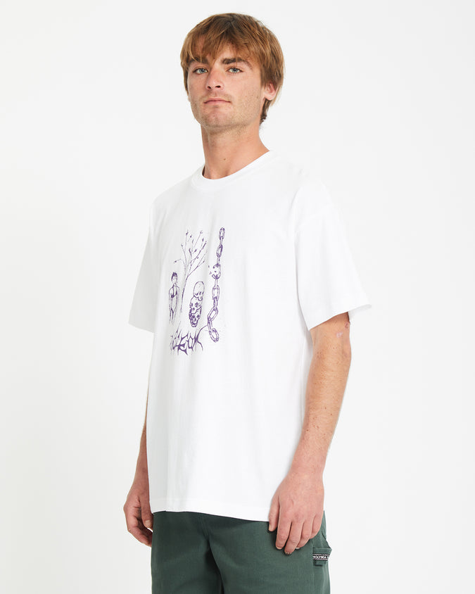 Poetic Dess Loose Short Sleeve Tee - White