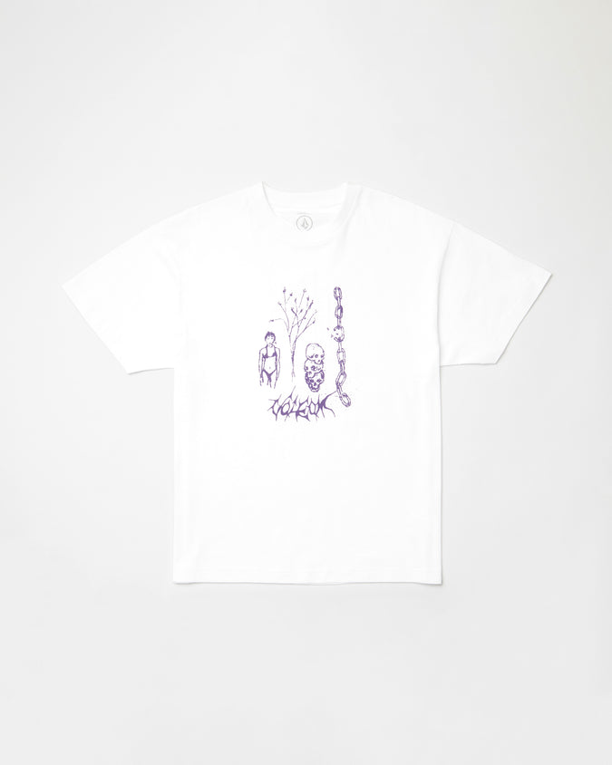 Poetic Dess Loose Short Sleeve Tee - White
