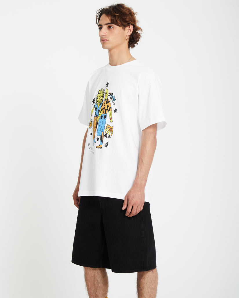 Featured Artist Bob Mollema 3 Loose Short Sleeve Tee - White