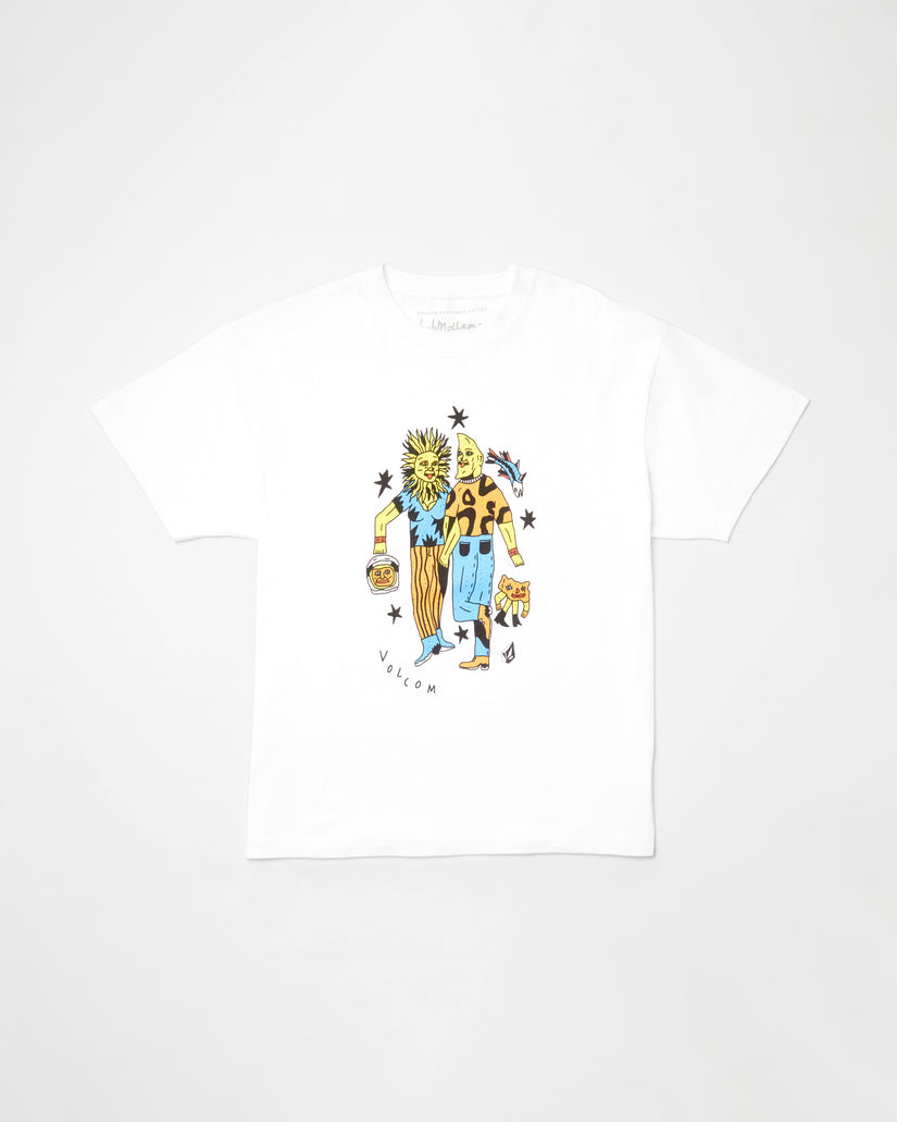 Featured Artist Bob Mollema 3 Loose Short Sleeve Tee - White