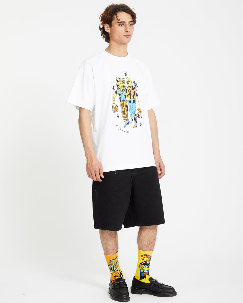 Featured Artist Bob Mollema 3 Loose Short Sleeve Tee - White
