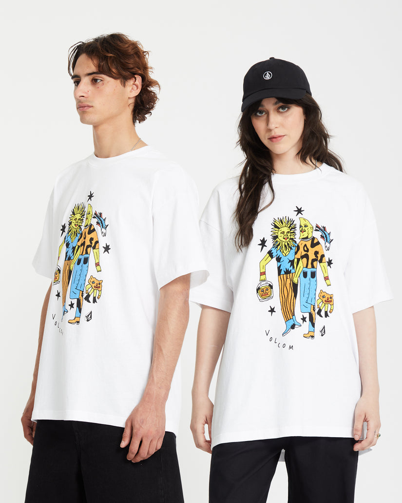 Featured Artist Bob Mollema 3 Loose Short Sleeve Tee - White