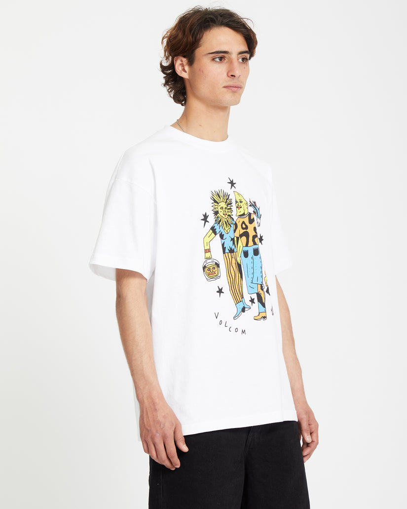 Featured Artist Bob Mollema 3 Loose Short Sleeve Tee - White