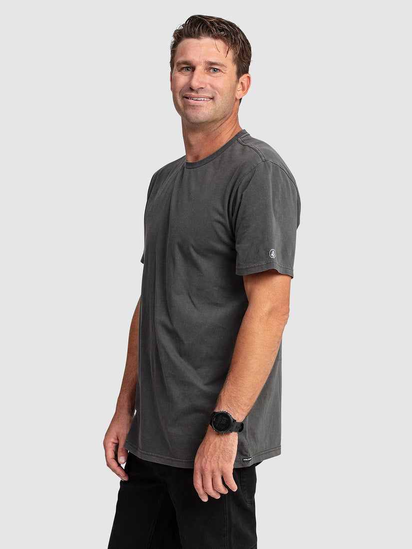 Aus Wash Short Sleeve Tee - Black