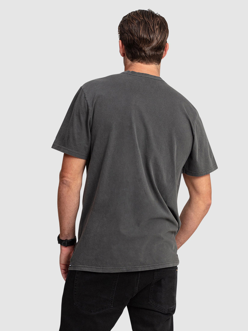 Aus Wash Short Sleeve Tee - Black