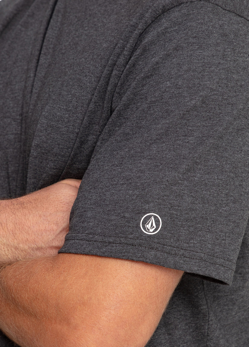 Aus Solid Short Sleeve Tee - Charcoal Heather | Volcom
