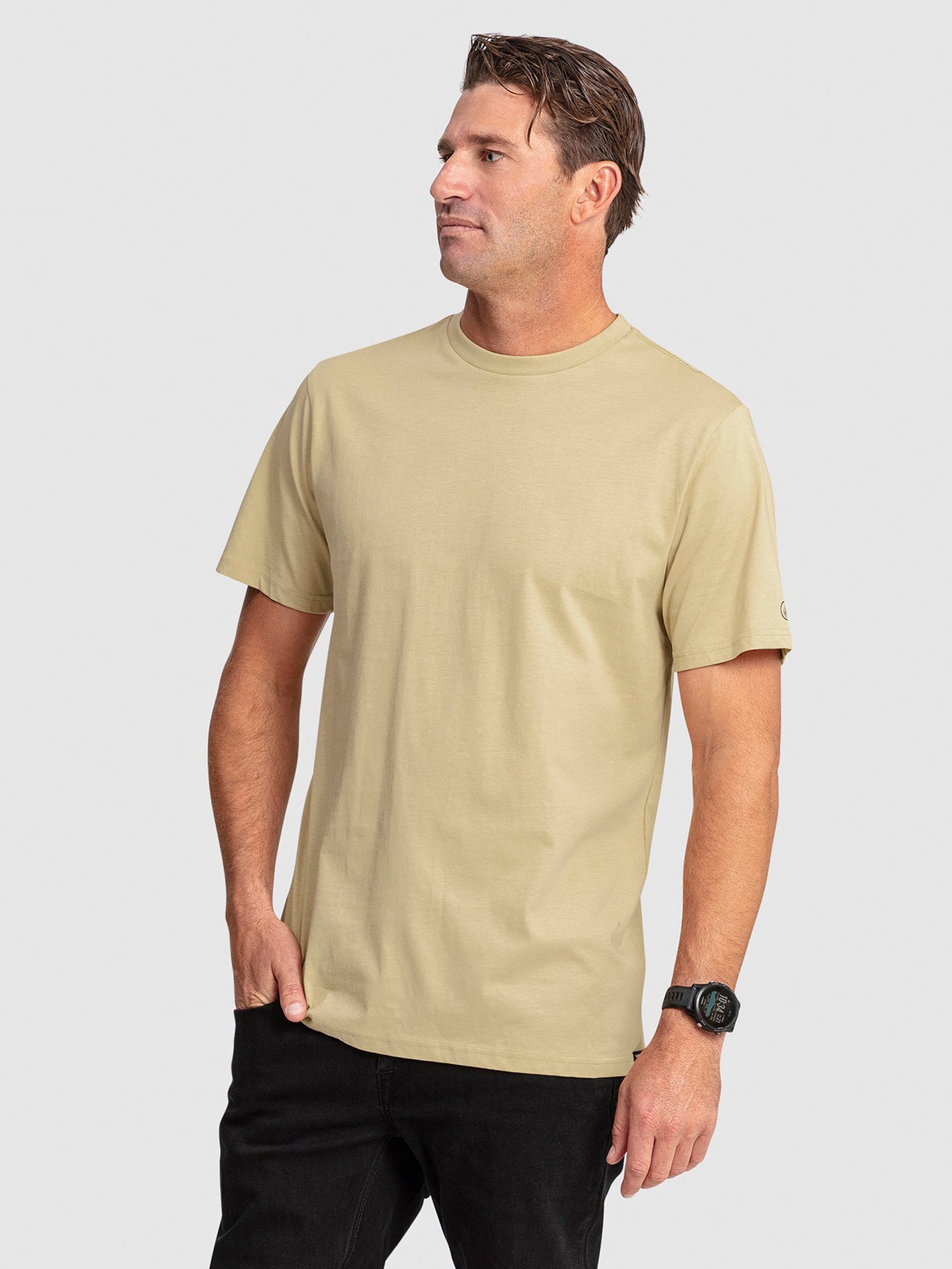 Aus Solid Short Sleeve Tee Shirt - Grain – Volcom
