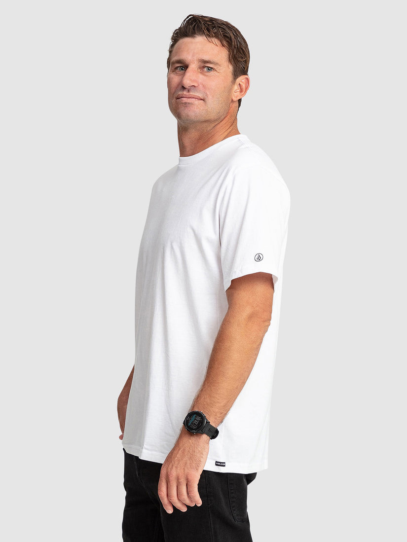 Aus Solid Short Sleeve Tee - White
