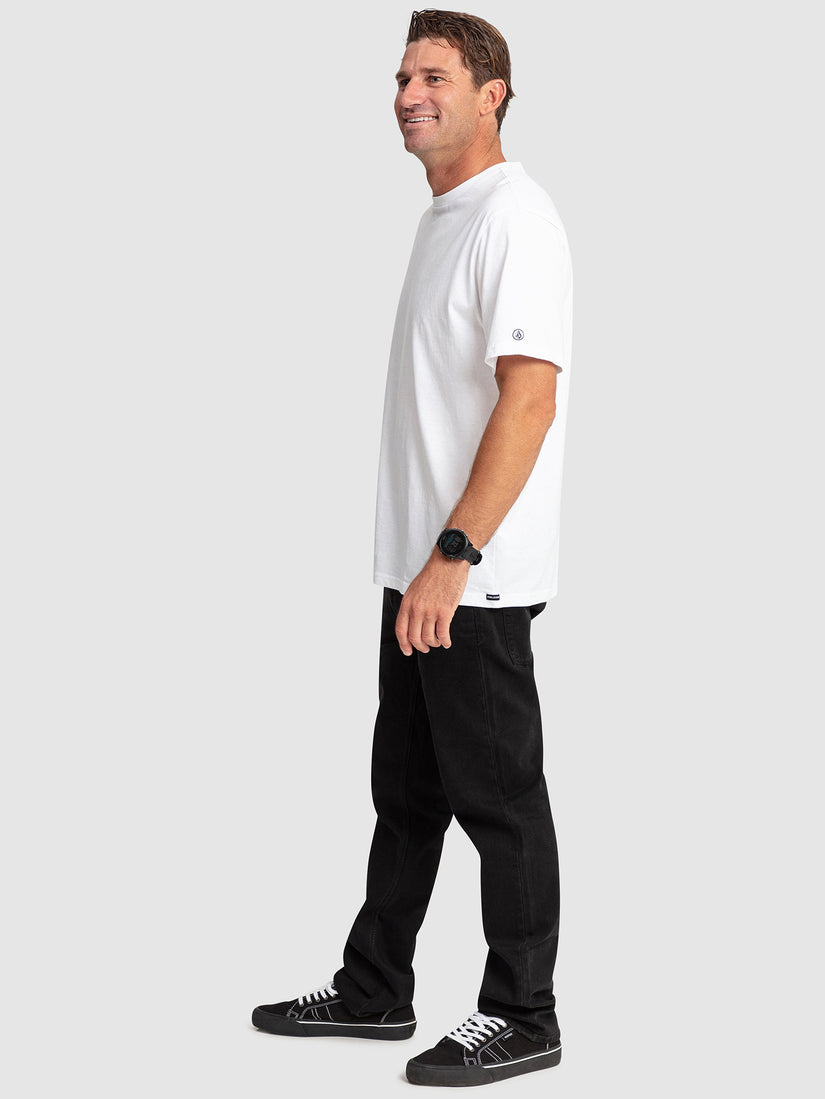 Aus Solid Short Sleeve Tee - White