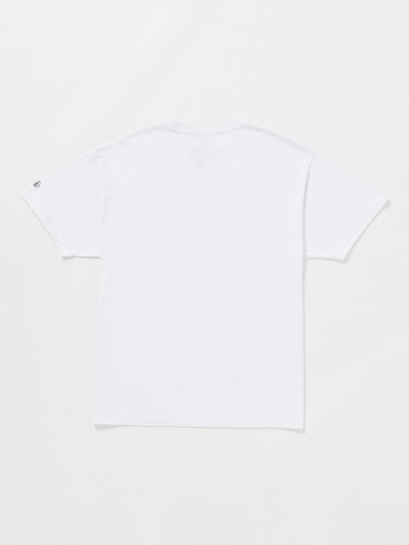 Solid Loose Short Sleeve Tee - White