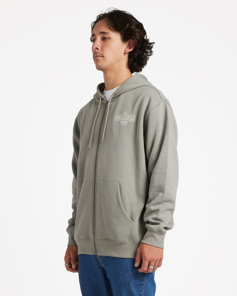 Roundabout Zip Fleece - Moonbeam