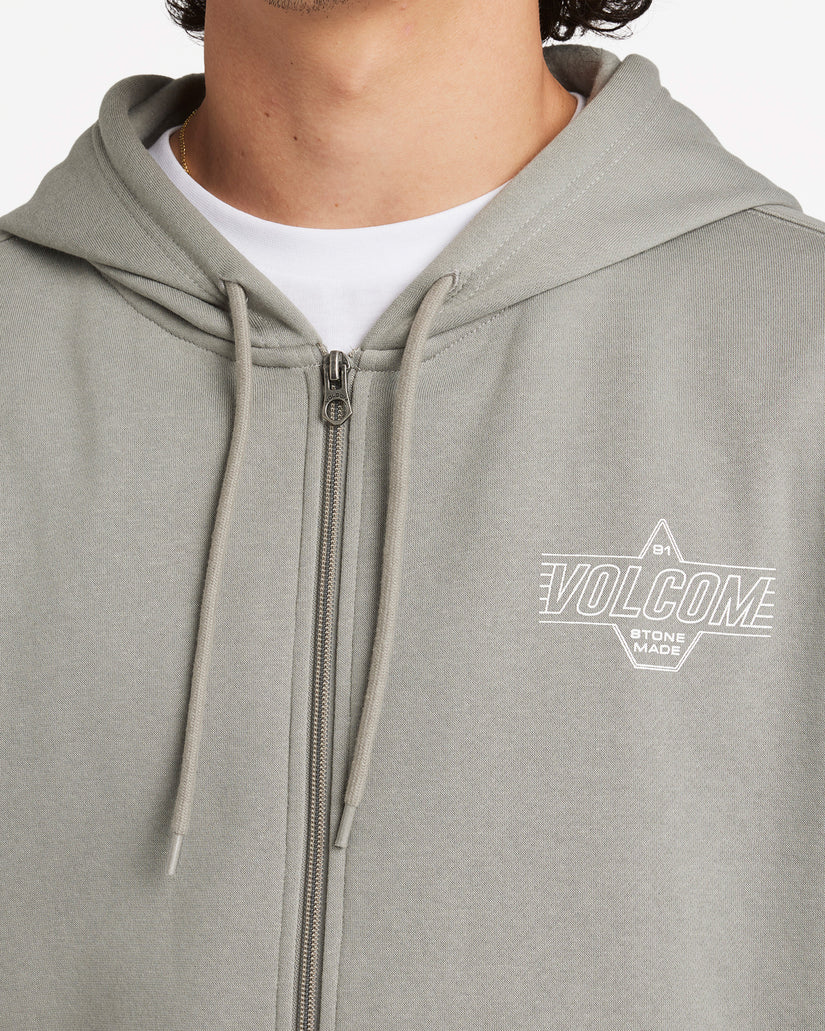 Roundabout Zip Fleece - Moonbeam