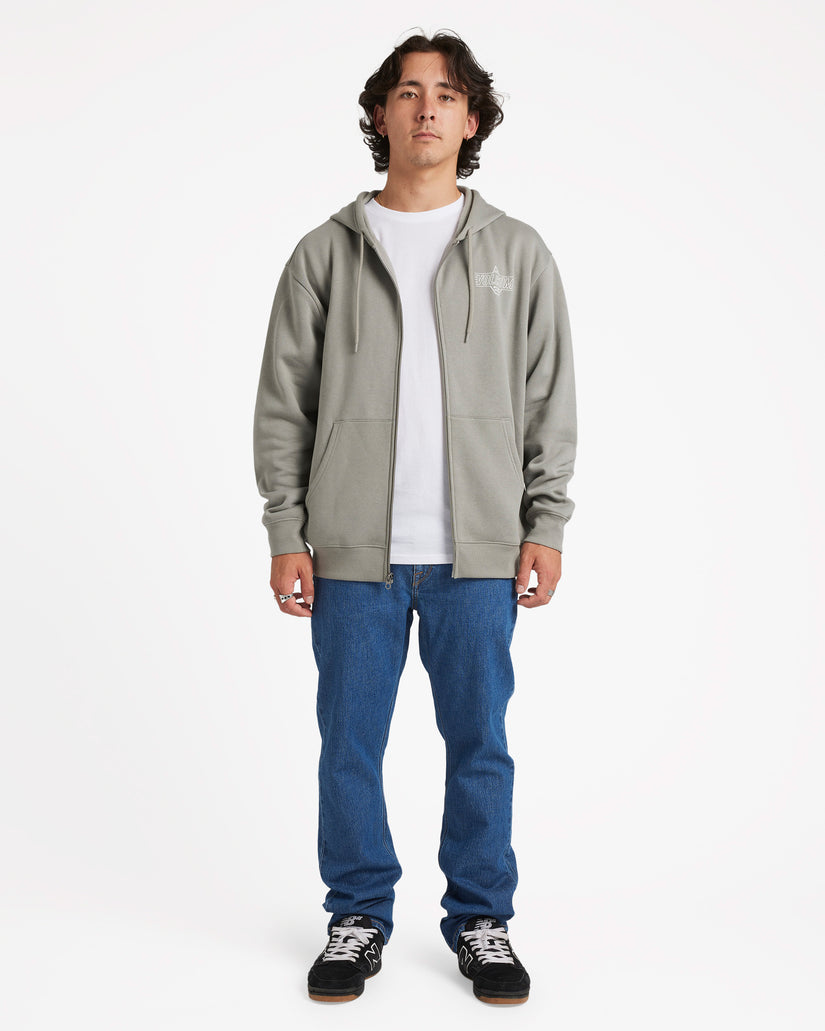 Roundabout Zip Fleece - Moonbeam