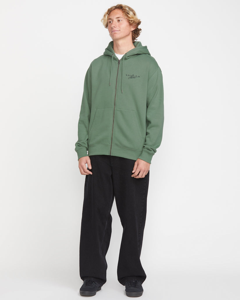 Calmstone Zip Fleece - Light Olive