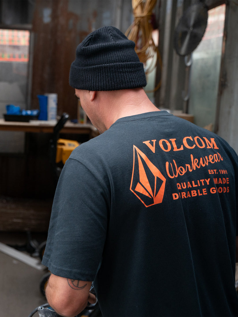 Volcom Workwear Short Sleeve Tee - Black