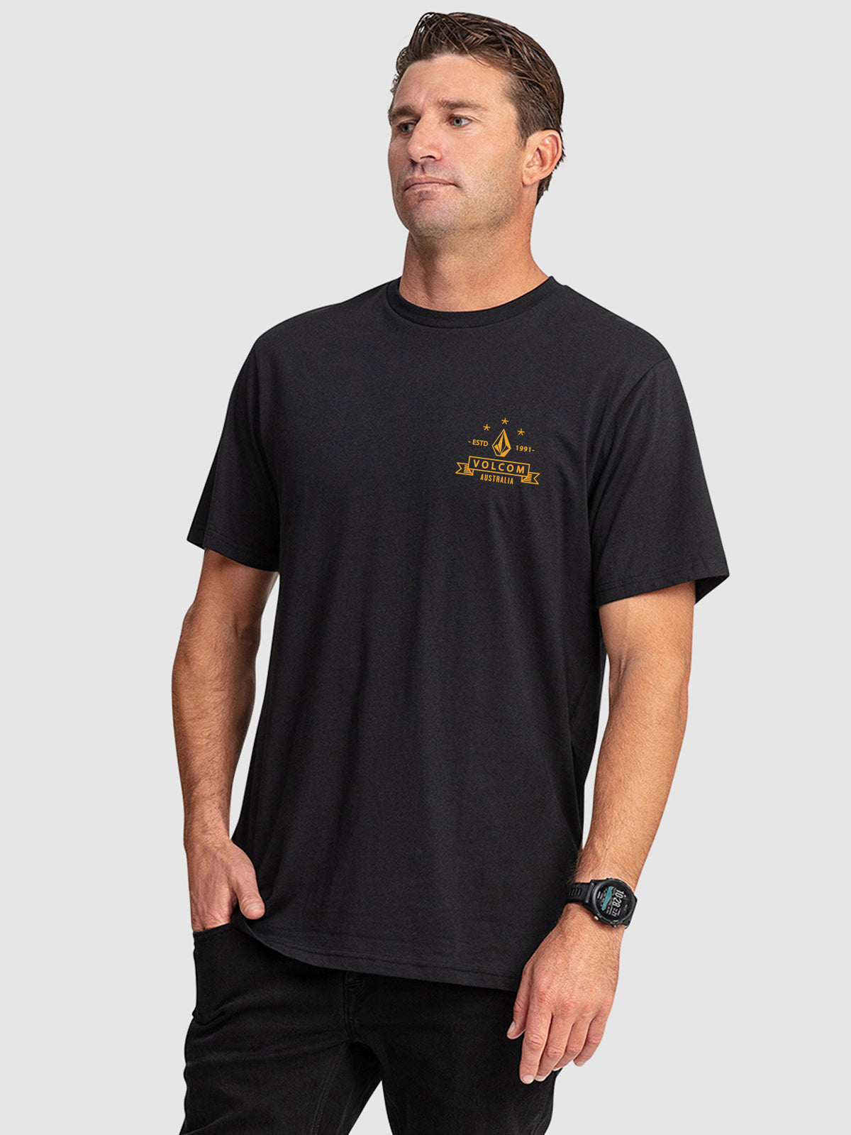 Mens Volkomoala T-Shirt – Black – Volcom Australia
