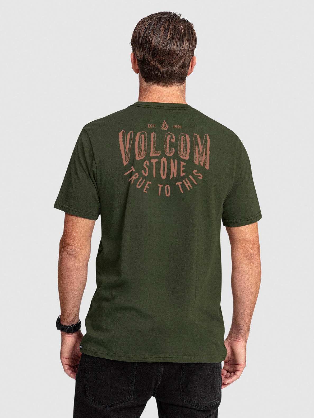 Stone True To This Short Sleeve T-Shirt - Wintermoss