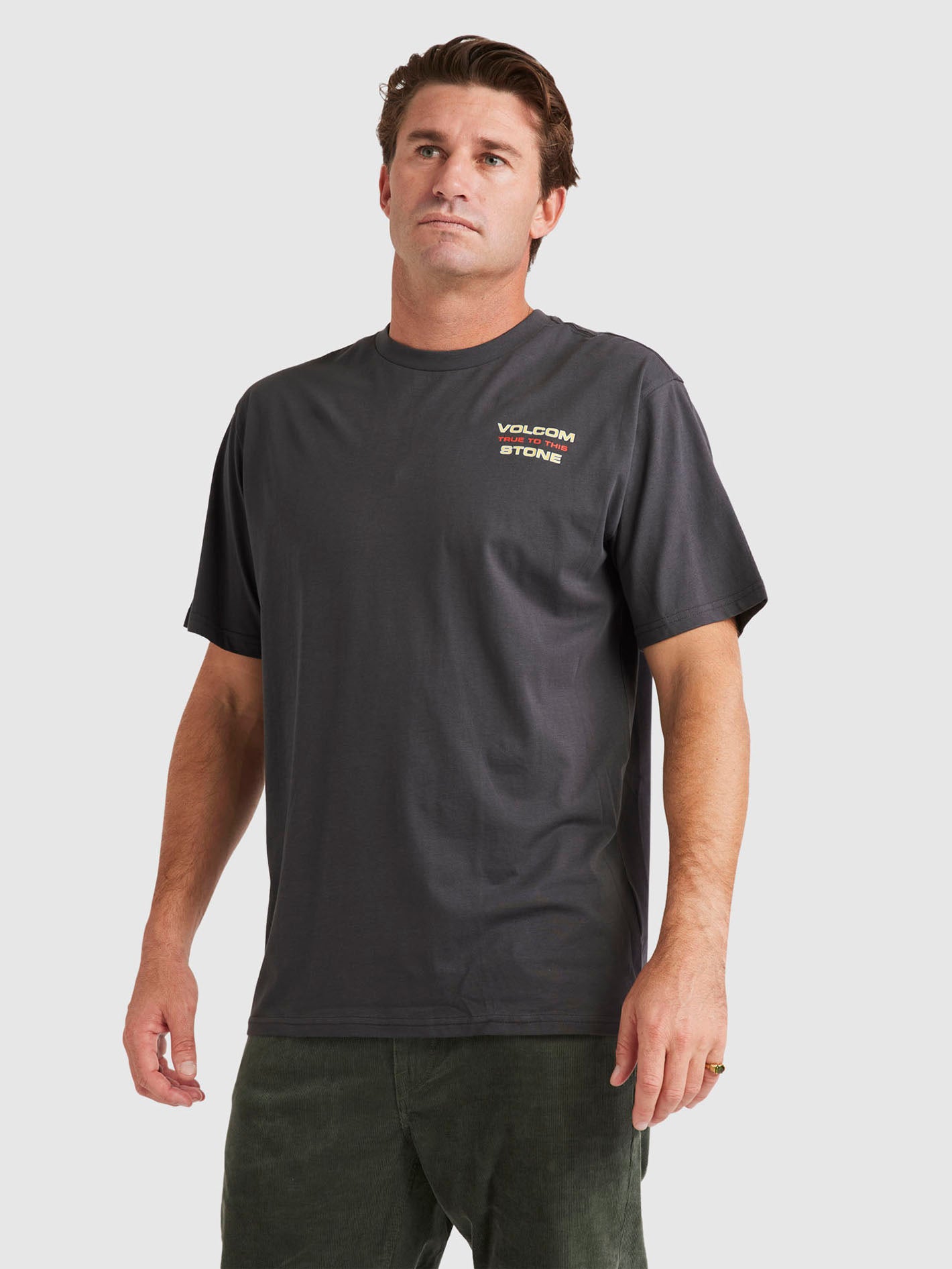 Volcom Retrostonez Ss Tee (Asphalt Black)