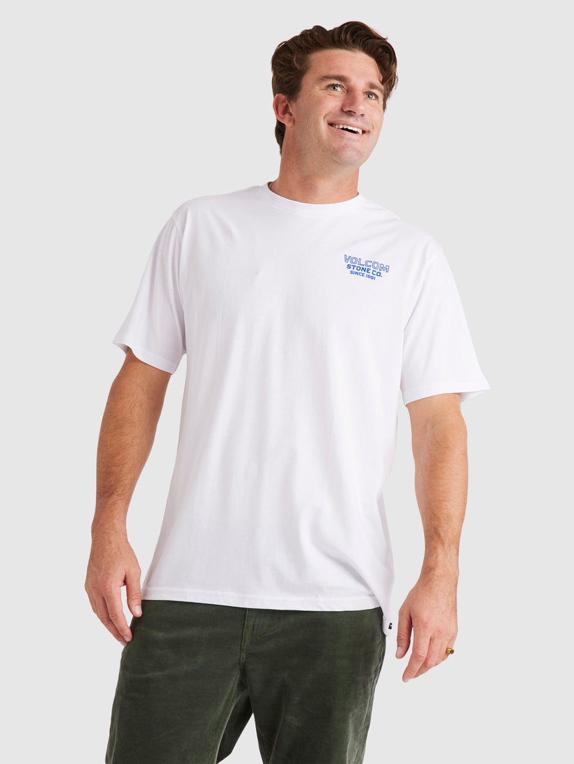 Aus Boozey Bird Short Sleeve Tee - White
