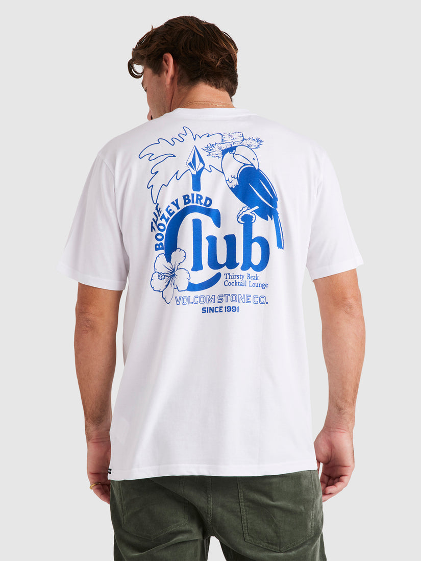 Aus Boozey Bird Short Sleeve Tee - White