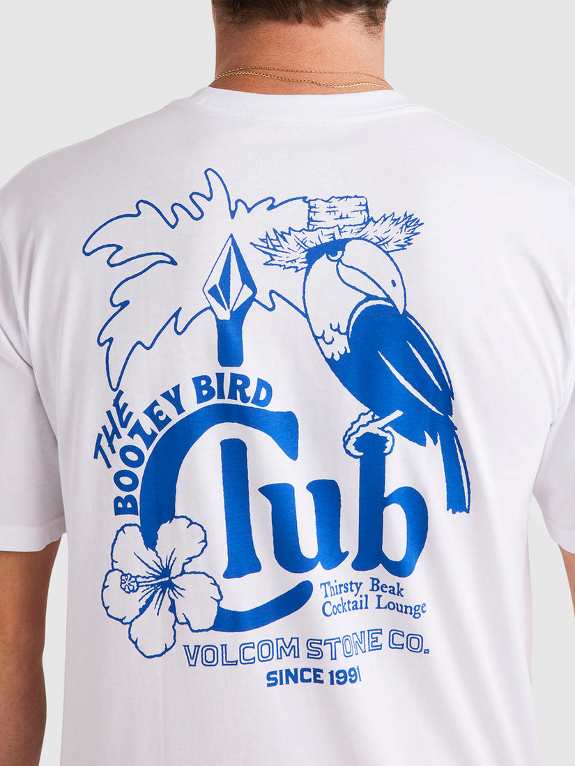 Aus Boozey Bird Short Sleeve Tee - White