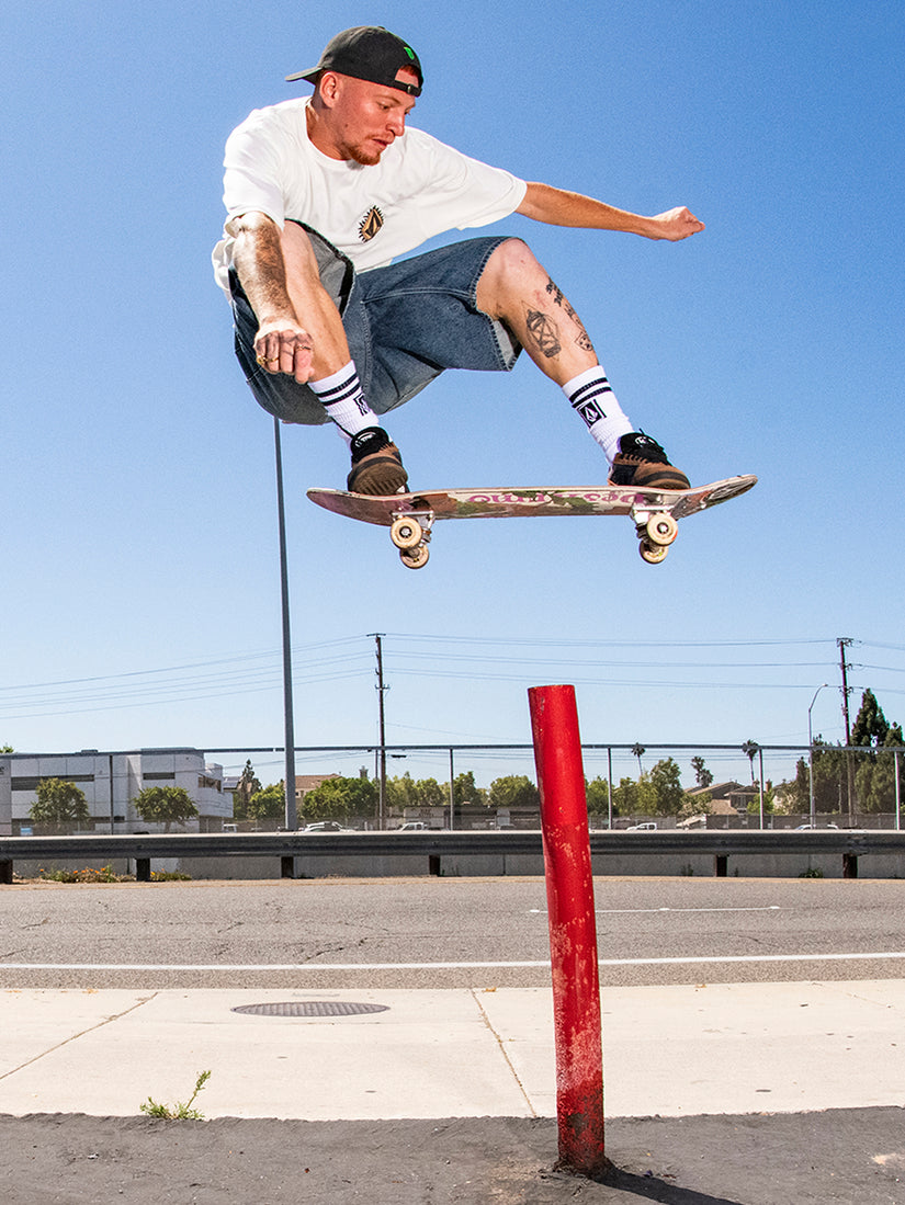 Flamed Short Sleeve Tee - Off White