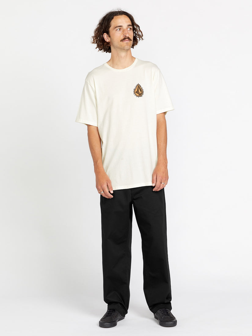 Flamed Short Sleeve Tee - Off White