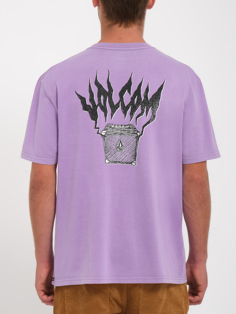 Amplified Stone PW Short Sleeve Tee Shirt - Paisley Purple
