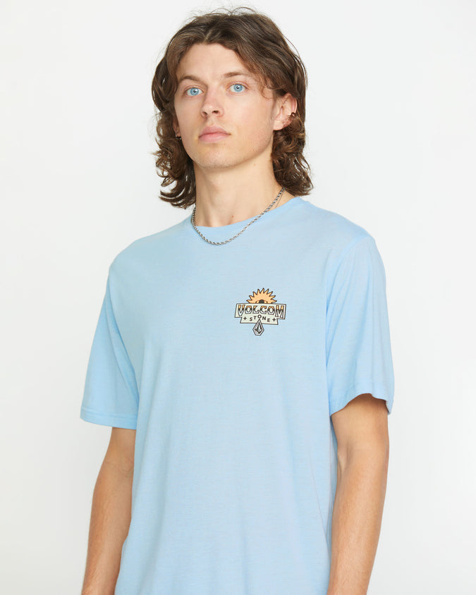 Sure Thing Short Sleeve Tee - Carolina Blue Heather