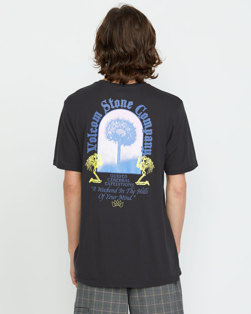 Cosmic Root Short Sleeve Tee - Washed Black Heather