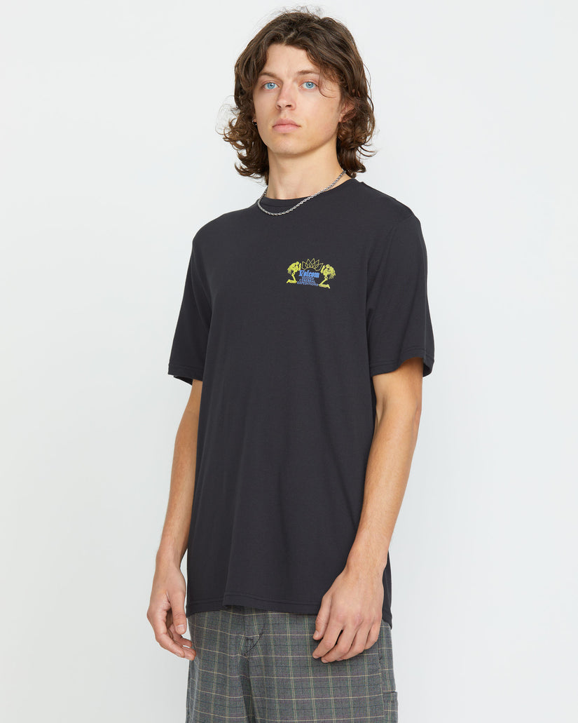 Cosmic Root Short Sleeve Tee - Washed Black Heather